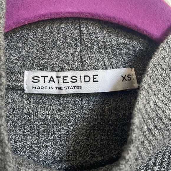 Stateside Extra Small Gray Mock Turtleneck - Picture 2 of 3